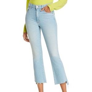 GUC MOTHER The Insider Crop Step Fray Jean in Fresh Catch. 25